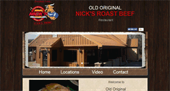 Desktop Screenshot of nicksroastbeef.com