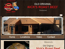 Tablet Screenshot of nicksroastbeef.com